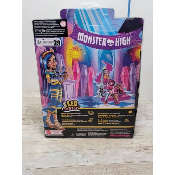 Monster High CLEO DeNILE w/Tut Pet G3 Reboot Mattel‎ 2022 Fashion Doll New - Picture 9 of 12